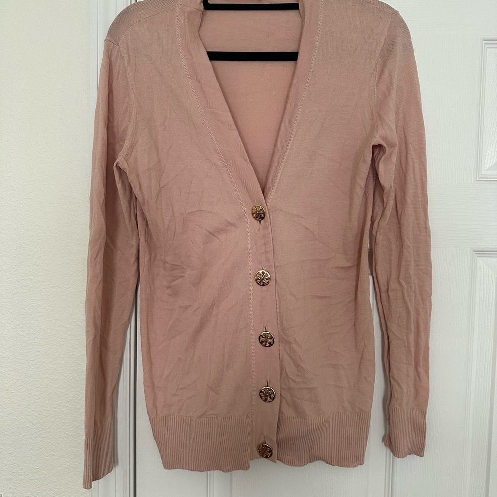 Tory Burch Women's Pink Cardigan Sweater